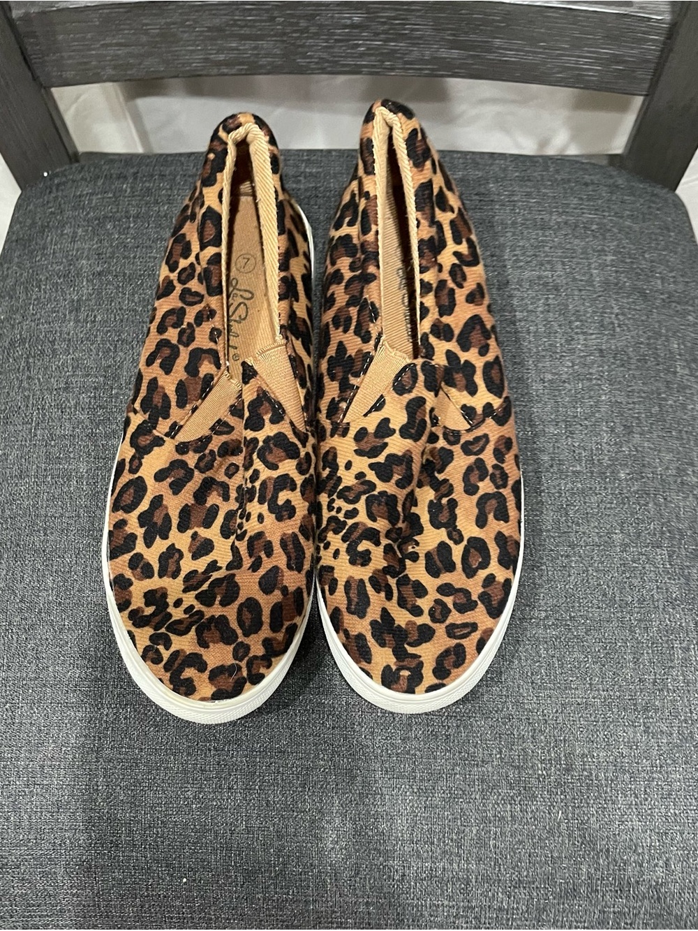 Women’s Leopard Print Slip-On Sneakers - Brown
